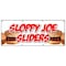 Signmission SLOPPY JOE SLIDERSBANNER SIGN beef chicken bun homemade food lunch eat B-96 Sloppy Joe Sliders - alternate 1